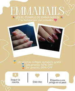 Imagen de 🎉 ¡Emma Nails cumple 2 años! 🎂
💅 Y lo festejamos 