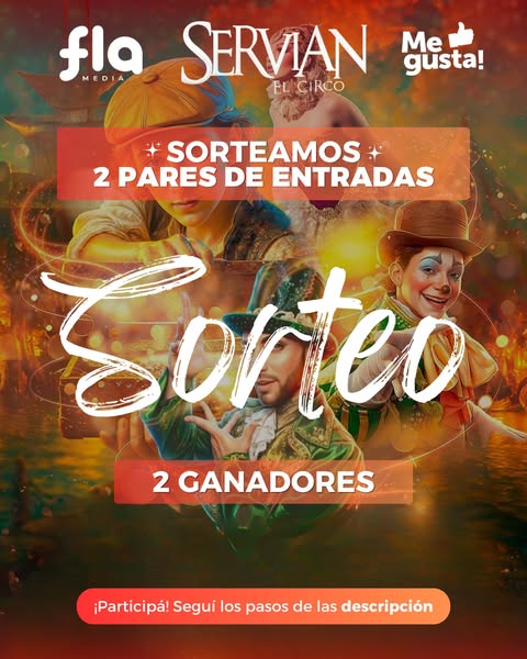 Imagen de 🎪✨ ¡SORTEO FLASH! ✨🎪

¿Querés vivir una noche m