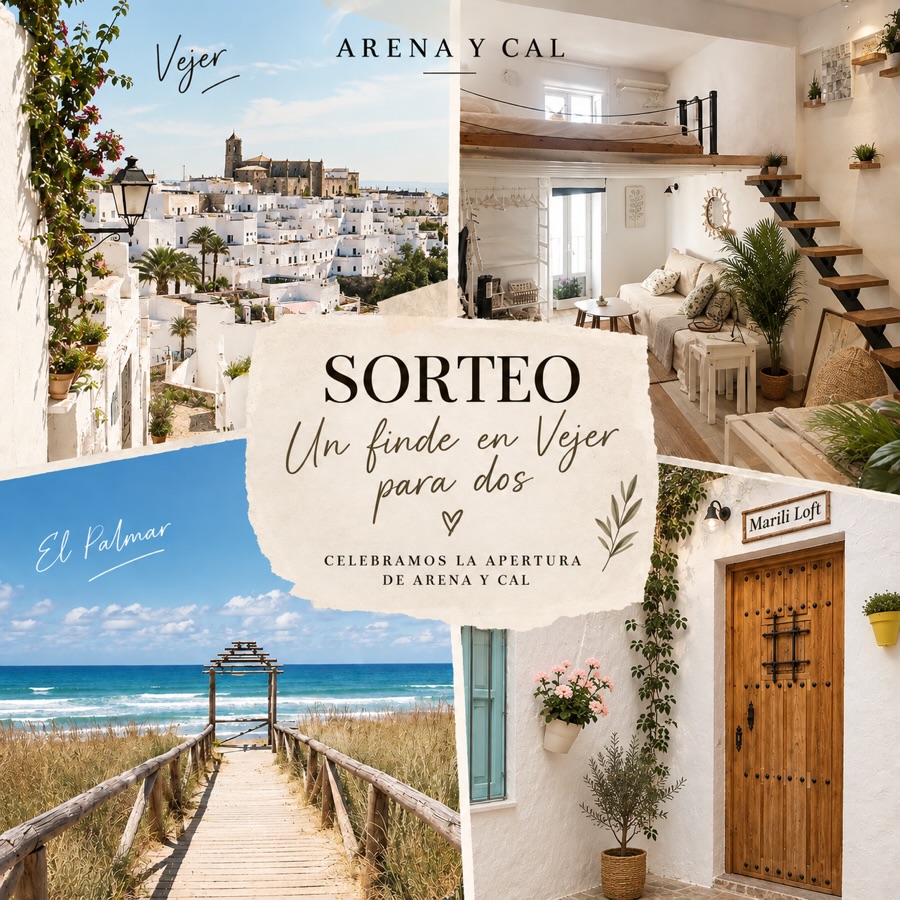Imagen de 🎁 SORTEO · UN FINDE EN VEJER PARA 2🤎

Para celebrar l