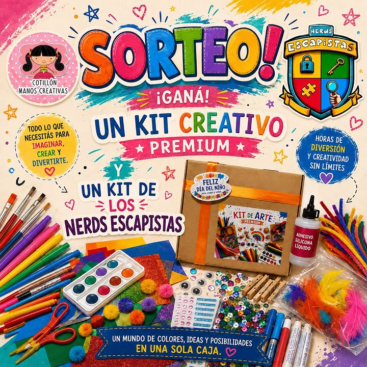 Imagen de 🎉 ¡SORTEO DÍA DEL NIÑO! 🎉

🎨Para celebrar el Dí