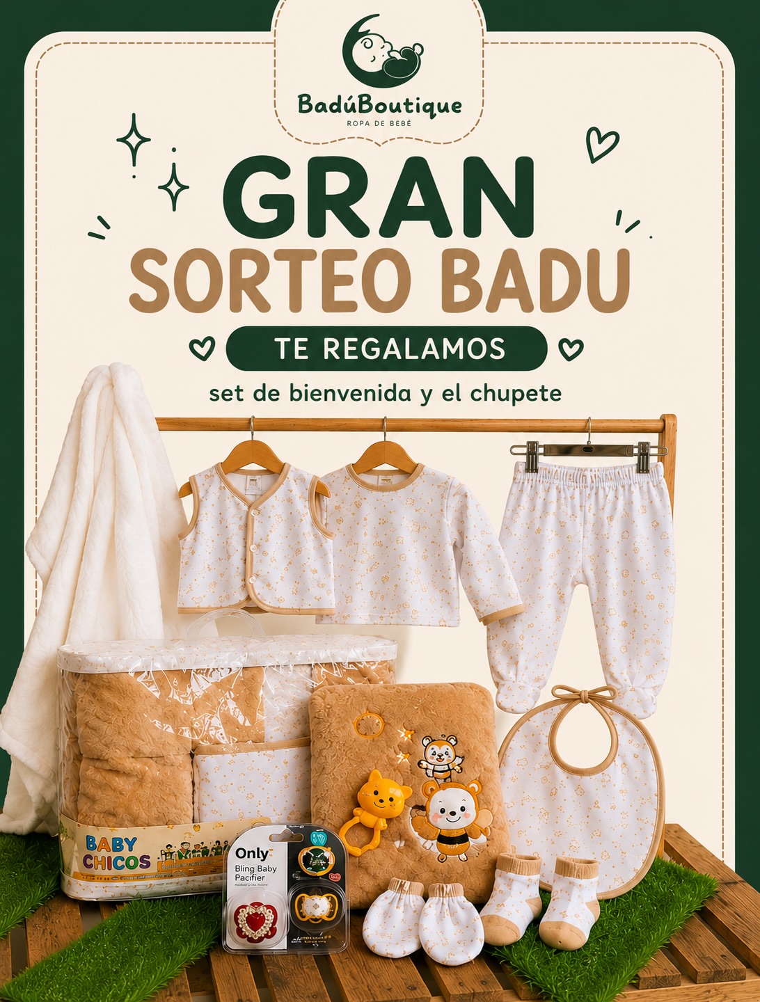 Imagen de ✨🎁 ¡GRAN SORTEO BADÚ BOUTIQUE! 🎁✨

¡Queremos mi