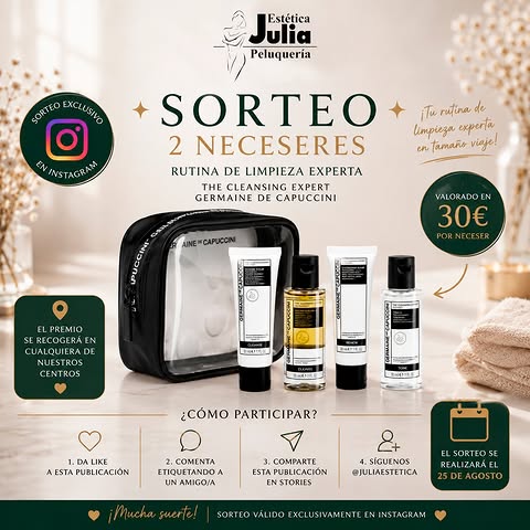 Imagen de ✨ ¡Este verano queremos premiarte! ✨

En Julia Estétic