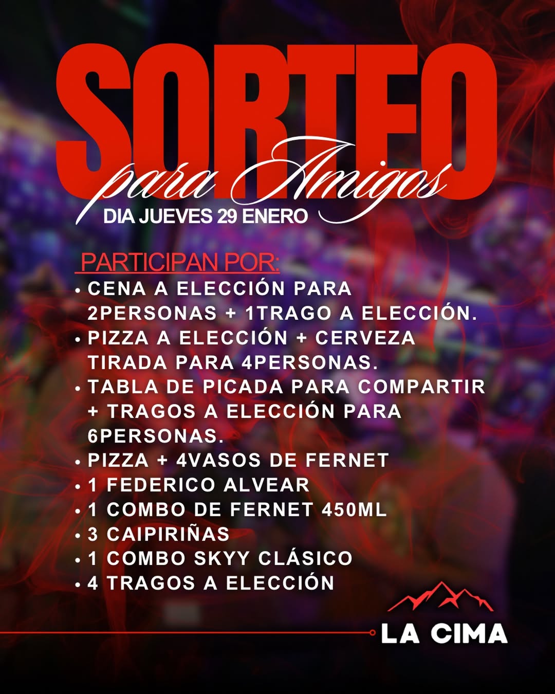 Imagen de Además del show en vivo, lanzamos un sorteo gigante para qu