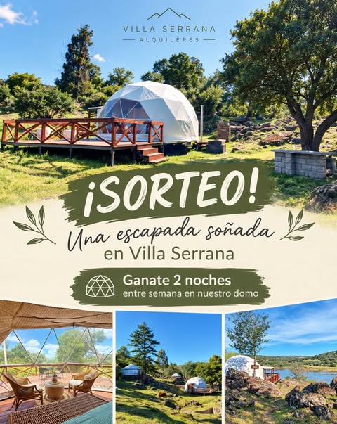 Imagen de ¡SORTEO EN VILLA SERRANA! 🌿✨
Queremos que te desconect