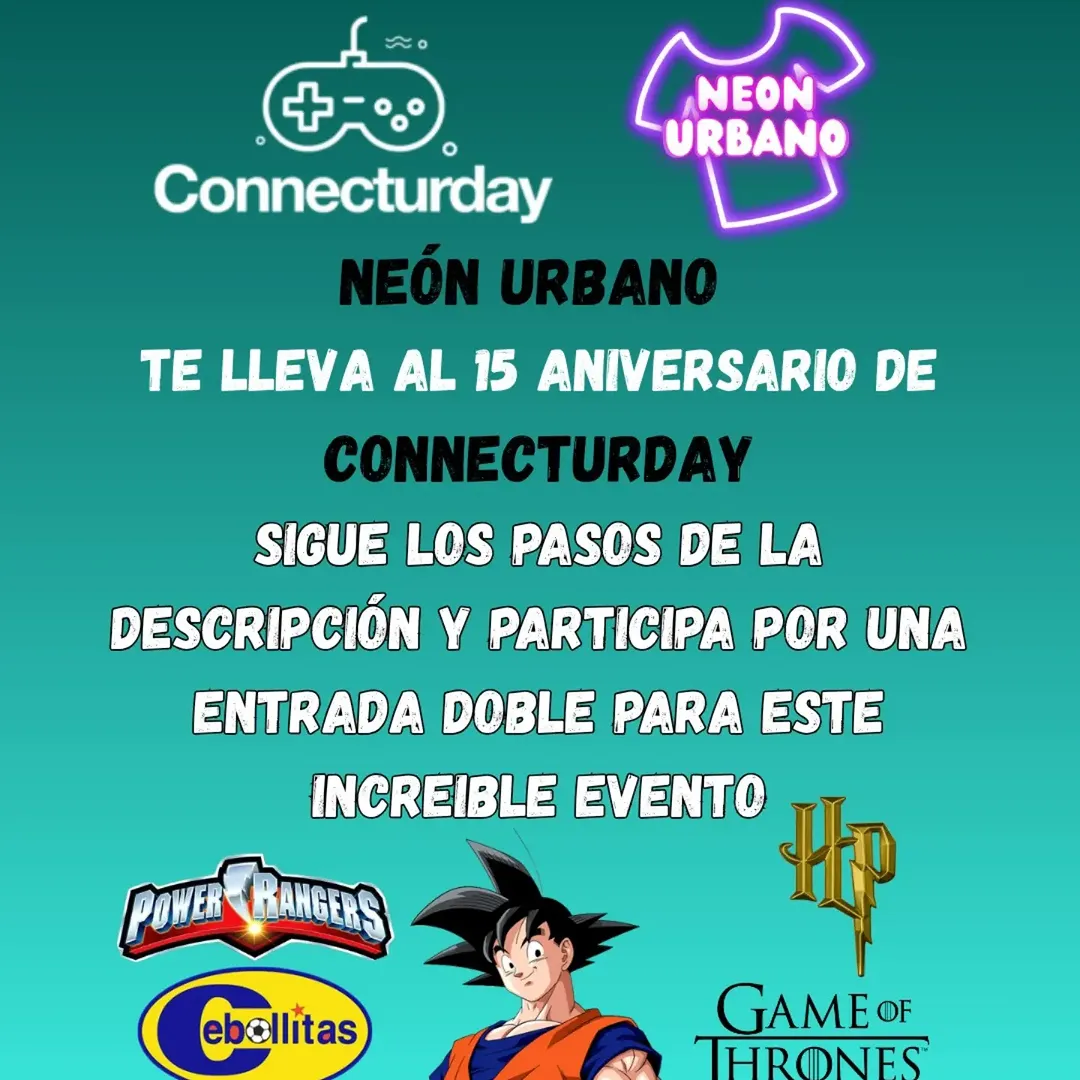 Imagen de ¡NEÓN URBANO TE LLEVA A CONNECTURDAY 2026! 🔥

Este año