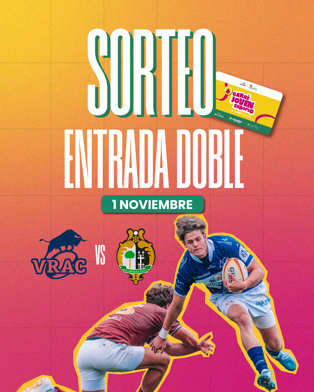 Imagen de 🏉🔥 ¡SORTEO PARA VIVIR EL DERBI! 🔥🏉

Si te apasi
