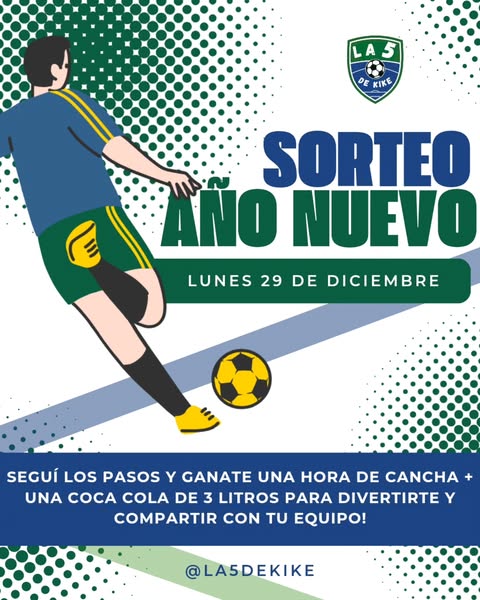 Imagen de SORTEO EN LA 5 DE KIKE ⚽🔥

Seguí los pasos y ganate 1 