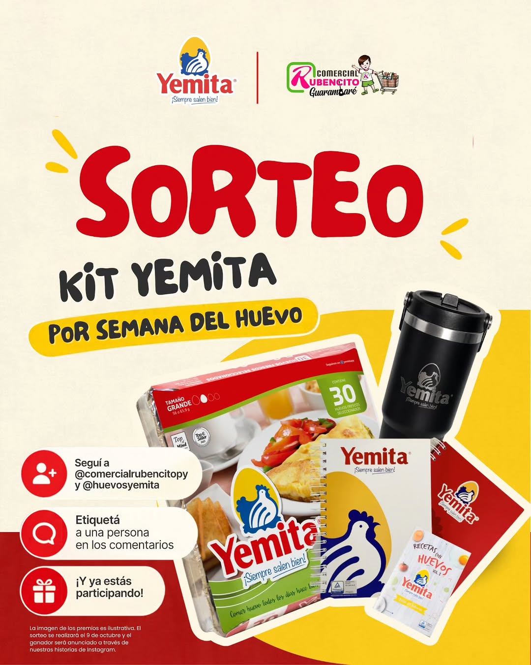 Imagen de 🥚🎁 ¡SORTEO CON YEMITA POR LA SEMANA DEL HUEVO! 🎁�