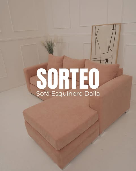 Imagen de ✨💗 SORTEO Sofá ESQUINERO DAILA PREMIUM

Seguí los pas