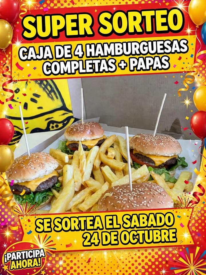 Imagen de 🍔🔥 *¡¡SUPER SORTEO!!* 🔥🍔

¡Te regalamos una C