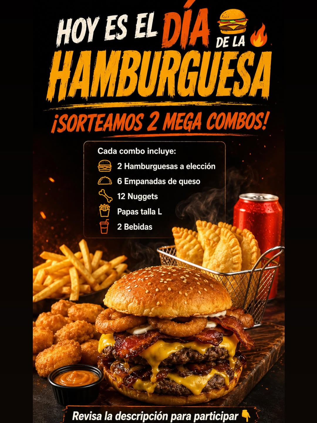Imagen de 🍔🔥 ¡DÍA DE LA HAMBURGUESA — SORTEO EXPRESS! 🔥�