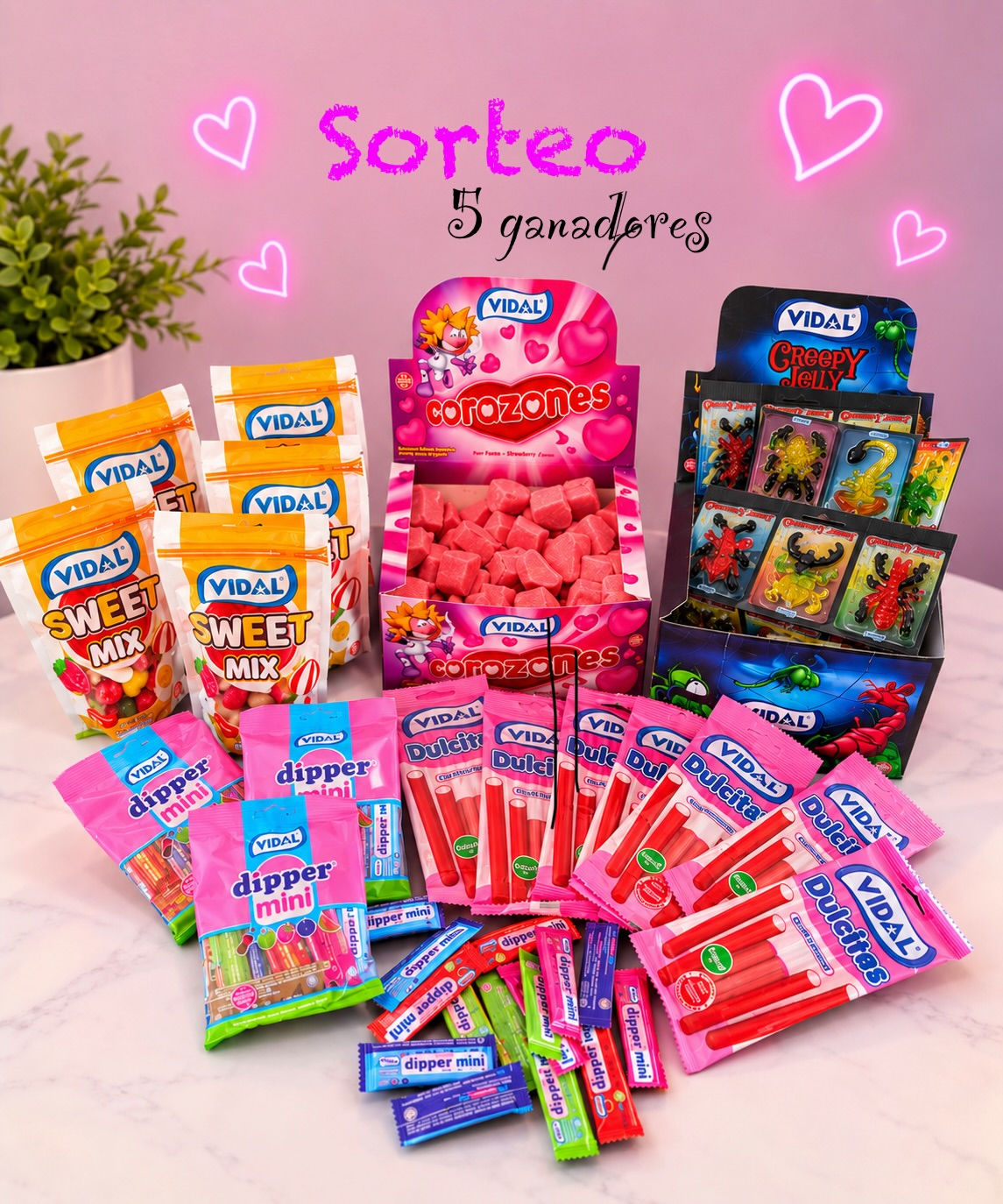 Imagen de -SORTEO-

5 de vosotros os llevareis 1 kg de golosinas graci