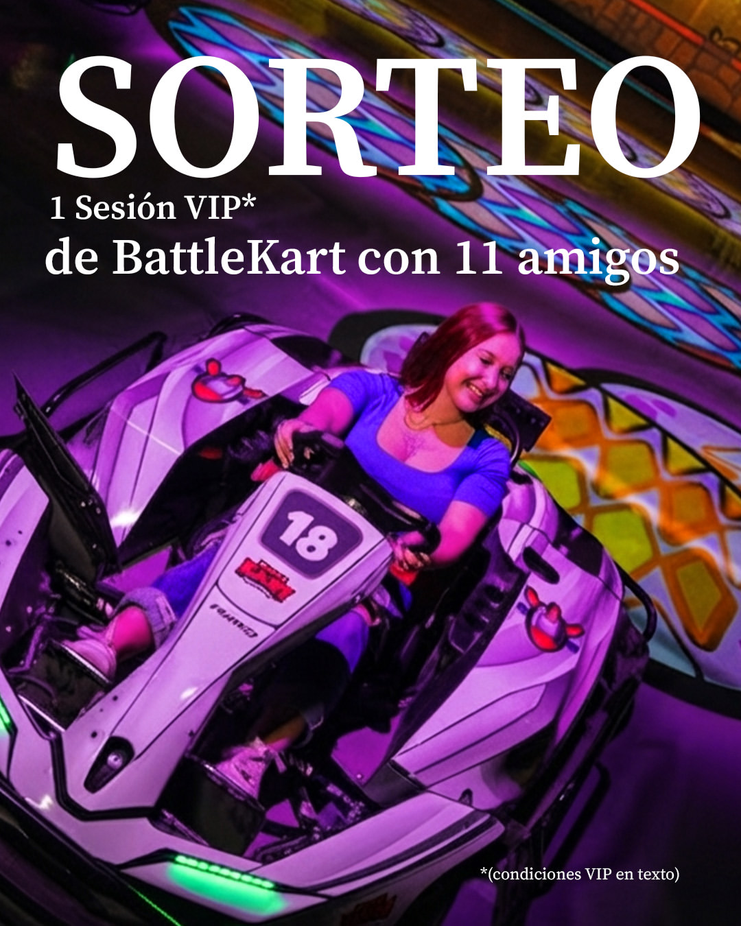 Imagen de 🏎️Regalamos 1 Sesión VIP de Battlekart para que vengas