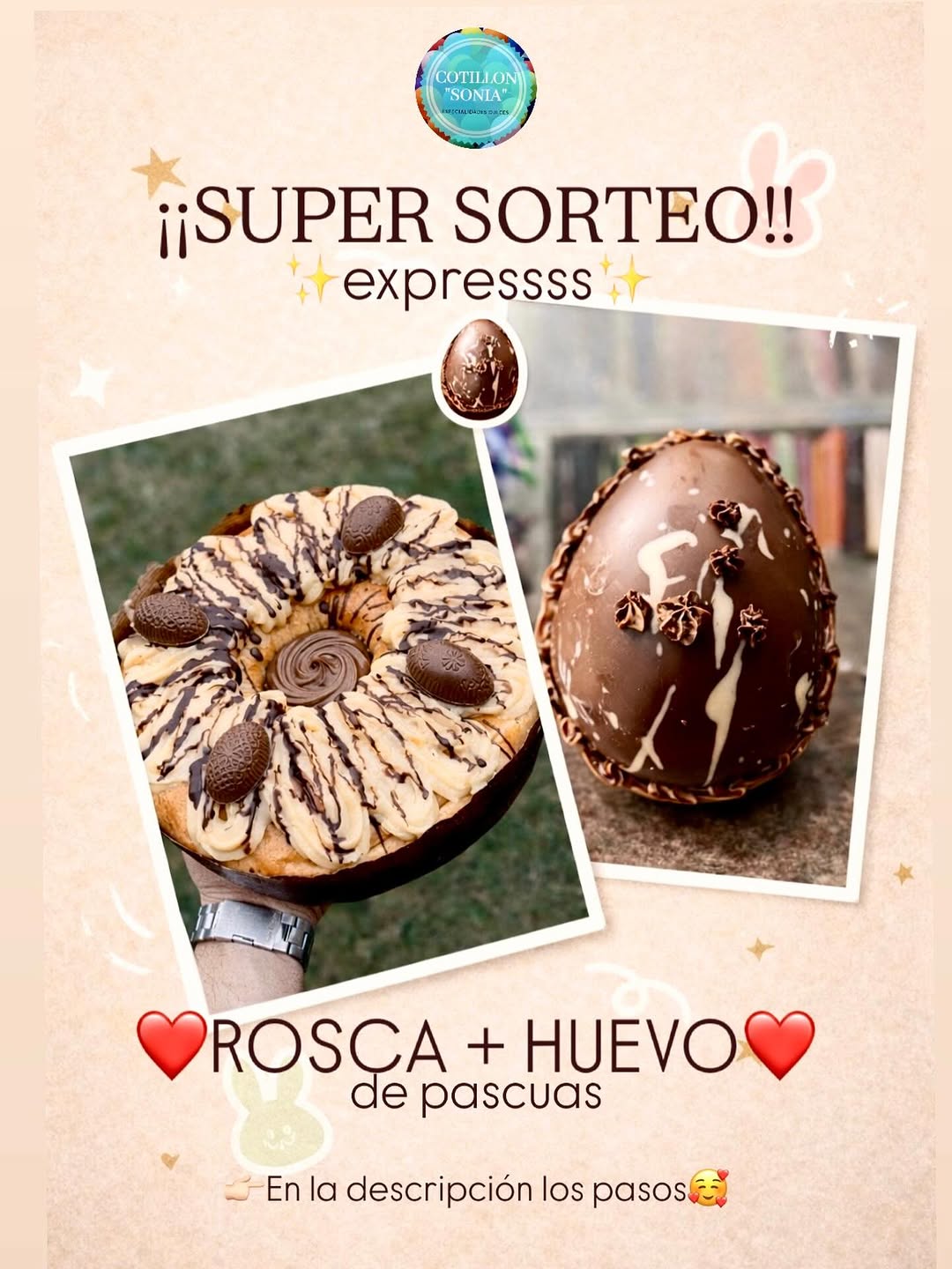 Imagen de 🐰✨ SÚPER SORTEO EXPRESS DE PASCUAS ✨🐰

En Cotill�