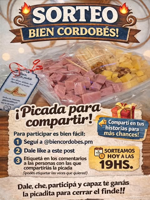 Imagen de 🔥 SORTEO BIEN CORDOBÉS 🔥

¿Quién se prende para una