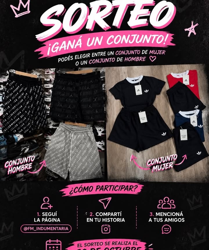 Imagen de 🎉🔥 ¡SORTEO EN FM INDUMENTARIA! 🔥🎉

👕👚 ¡T