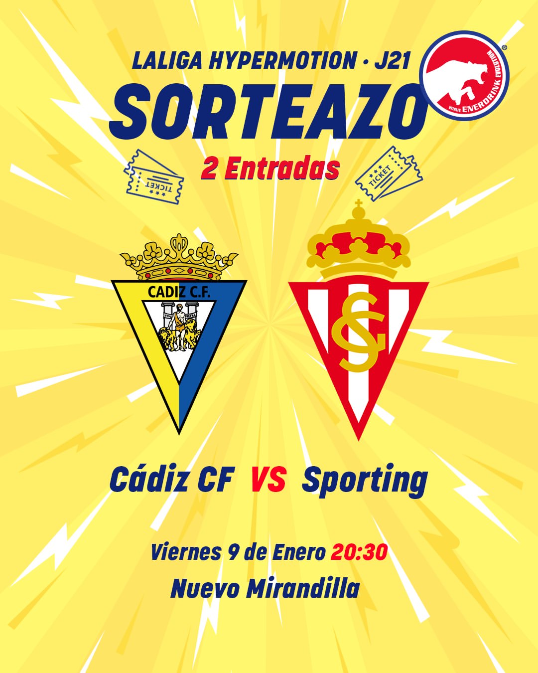 Imagen de 🏆⚡ ¡SORTEAZO!

Gana 2 entradas 🎫 Para el partido C�