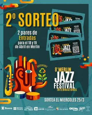 Imagen de 🎟️ SORTEO #2 – 8º MERLIN JAZZ FESTIVAL 🎷

Seguimo