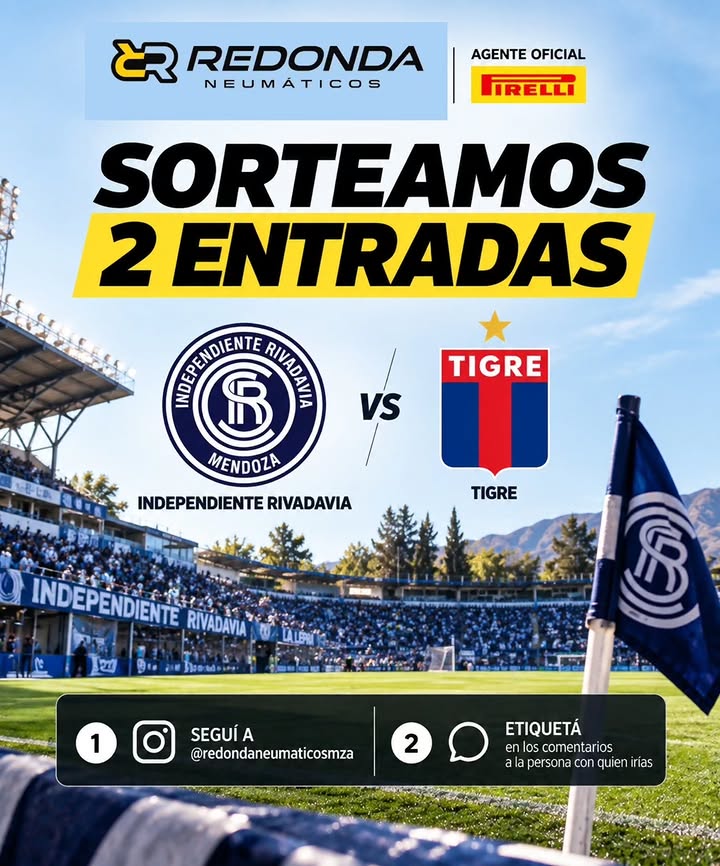 Imagen de 🎟️ ¡SORTEAMOS 2 ENTRADAS! ⚽💙

Viví Independiente