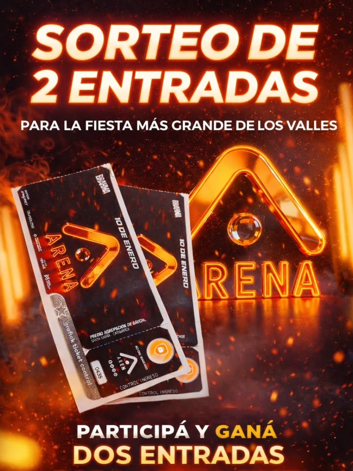 Imagen de ​🌴 ¡SORTEO EXPLOSIVO: ARENA FEST 2026! 🌴
​¿Está