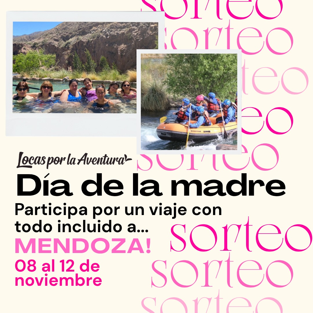 Imagen de SORTEO DÍA DE LA MADRE ✨ GANA UN VIAJE A MENDOZA CON TODO
