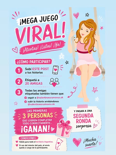 Imagen de 🎀✨ ¡MEGA JUEGO VIRAL! ✨🎀

🚨 ¡Atentas! ¡Lista