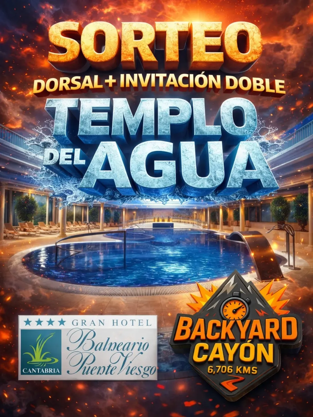 Imagen de 📣 SORTEO DORSAL + INVITACIÓN DOBLE TEMPLO DEL AGUA 📣
