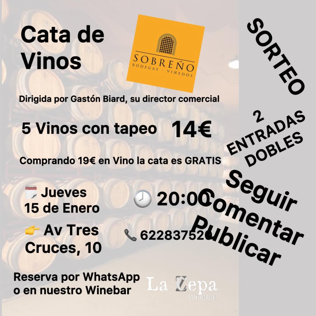 Imagen de ¡VAMOS CON UN SORTEO ! 🍷
¿Te imaginas descubrir
 esta b