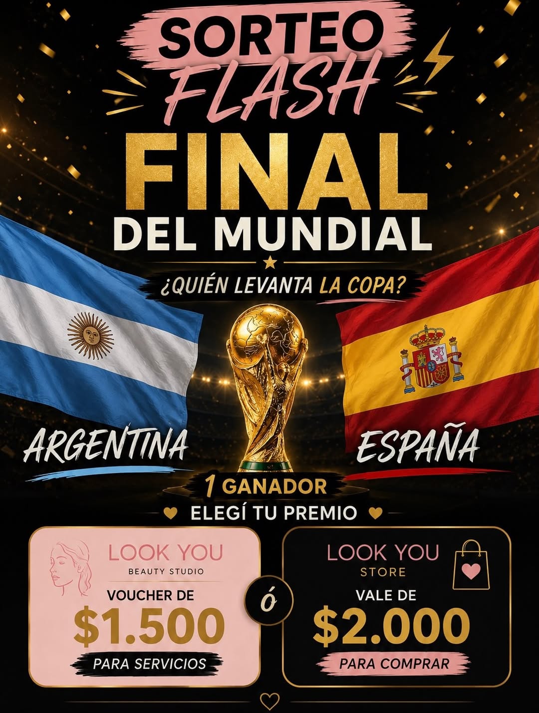 Imagen de ⚽ ¡SORTEO EXPRESS – FINAL DEL MUNDIAL! ⚽🏆
¿Quién