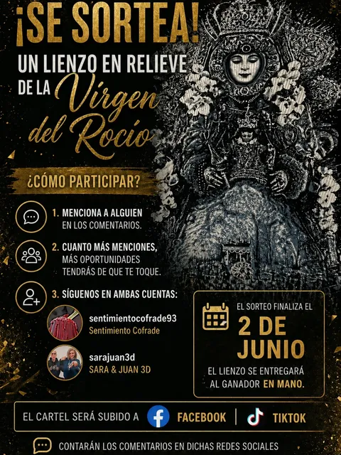 Imagen de 🎉✨ ¡SORTEO COFRADE! ✨🎉

Se sortea un precioso lie