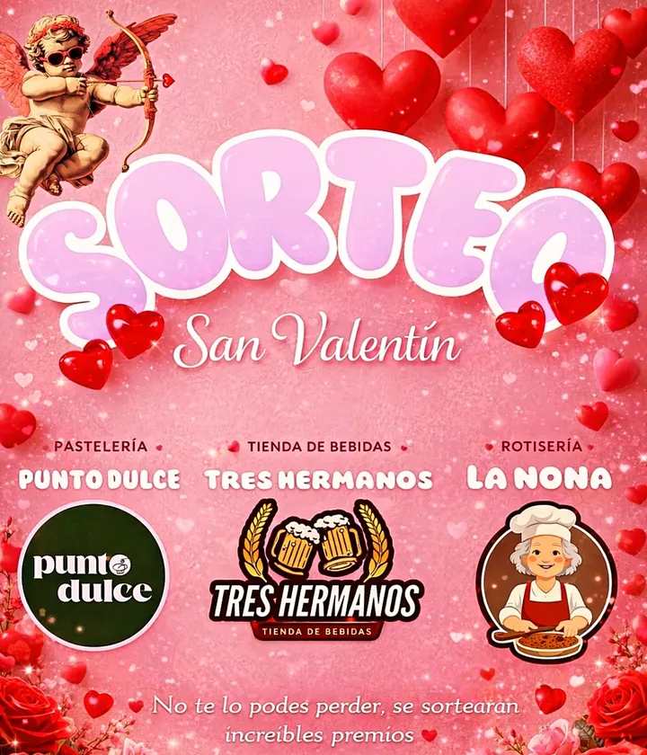Imagen de ¡¡SUPER SORTEO!!

Para esta fecha de los enamorados les tr