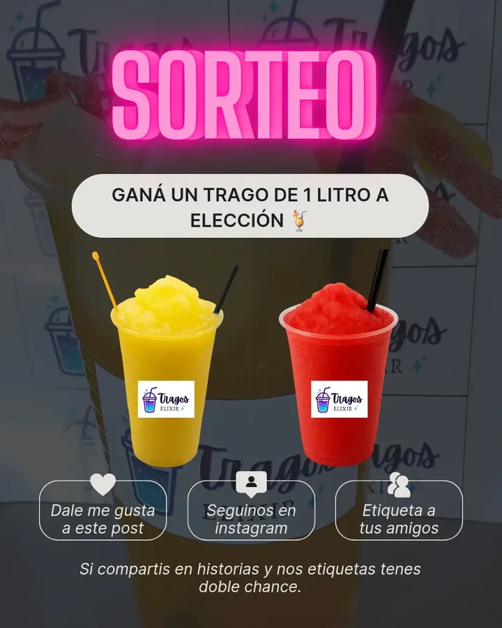 Imagen de 🔥 ¡Lanzamos Elixir Tragos y lo festejamos con un sorteo!