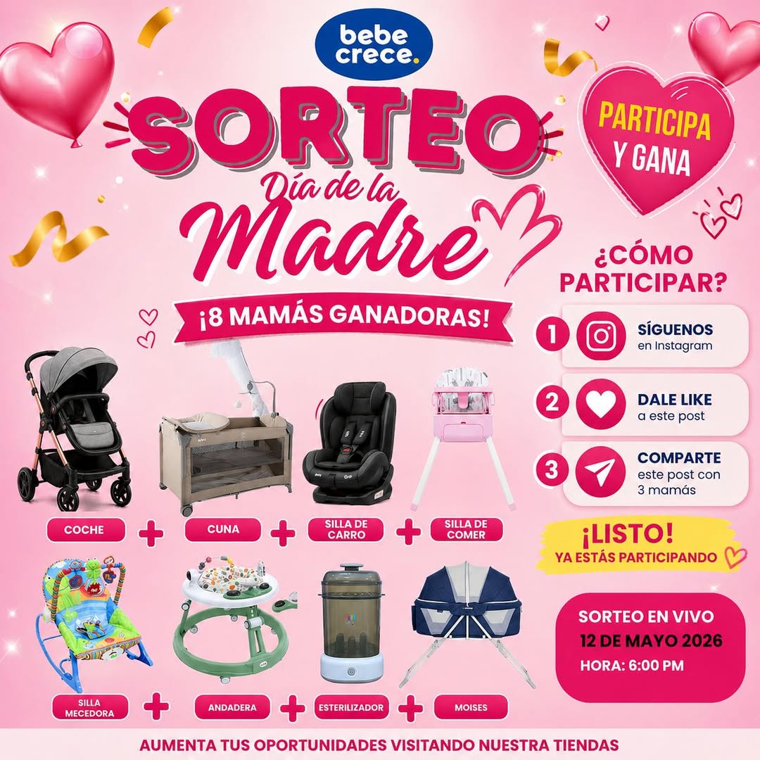 Imagen de 🎉 ¡SORTEO ESPECIAL PARA MAMÁS! 👶💖

En Bebé Crece