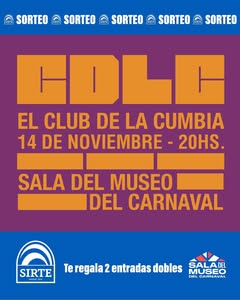 Imagen de ¡SORTEO! 🎉
Sirte te invita a bailar y bailar con Cumbia 