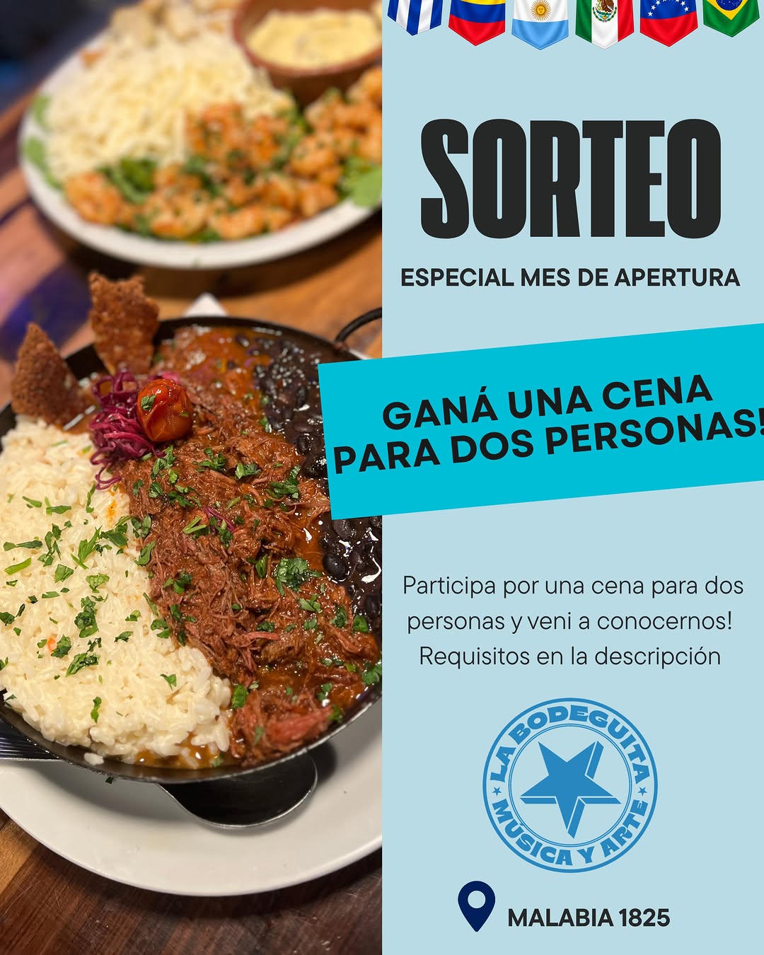 Imagen de 🎉 ¡SORTEAMOS UNA CENA PARA 2! 🍹🍽️

¿Ya conocés