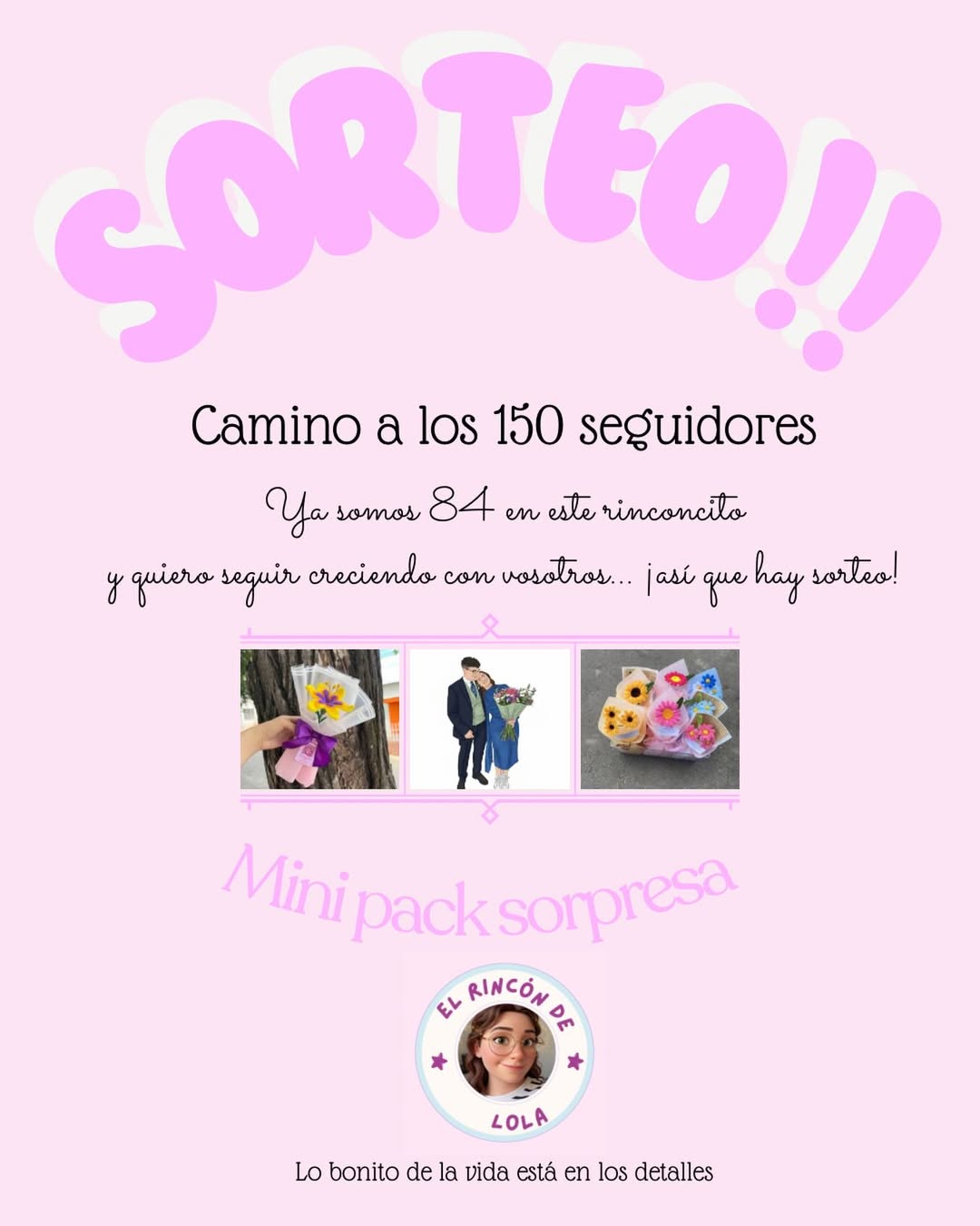 Imagen de 🎉 ¡SORTEO CAMINO A LOS 150 SEGUIDORES! 💜 

Ya somos 8