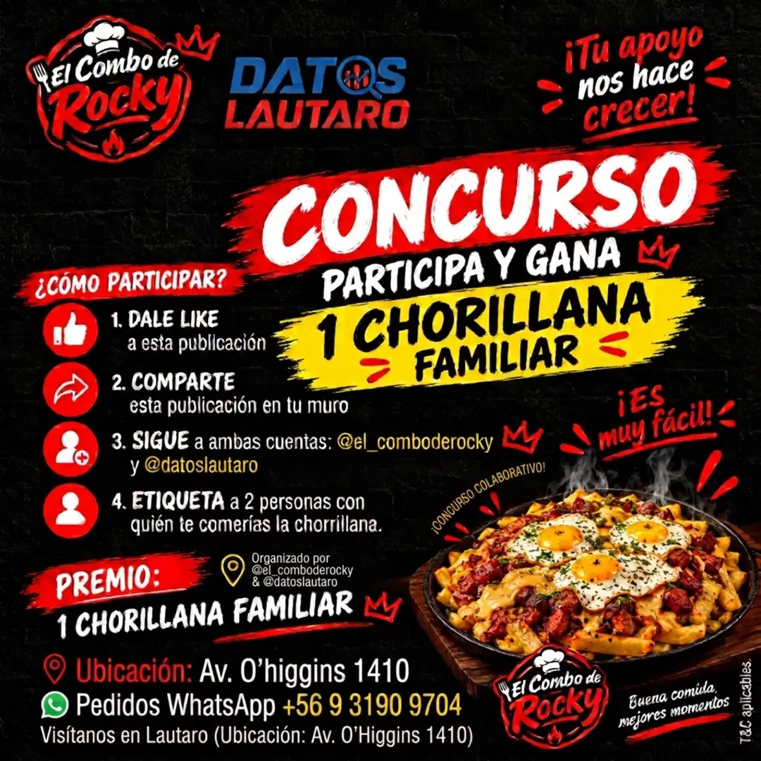 Imagen de ¡ATENCIÓN LAUTARO! 🥊🍟 CONCURSO K.O. 🔥

¿ TE QUIE