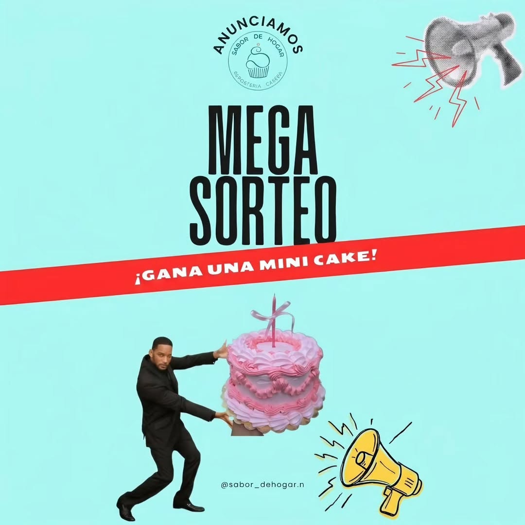 Imagen de ​¡MEGA SORTEO DE SABOR DE HOGAR! 🎂✨

​¿Quieres en