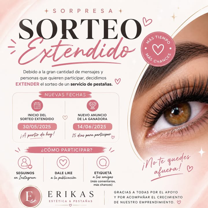 Imagen de ✨ ¡SORTEO EXPRÉS!✨

Tenemos una gran noticia para uste
