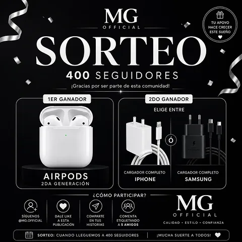 Imagen de 🚀 SORTEO 400 SEGUIDORES 🚀

Gracias por el apoyo, vamos