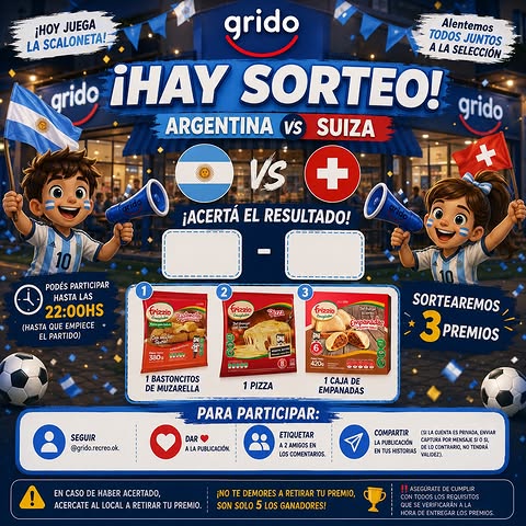 Imagen de ⚽🇦🇷 ¡HOY JUEGA ARGENTINA! 🇦🇷⚽

¿Ya tenés 