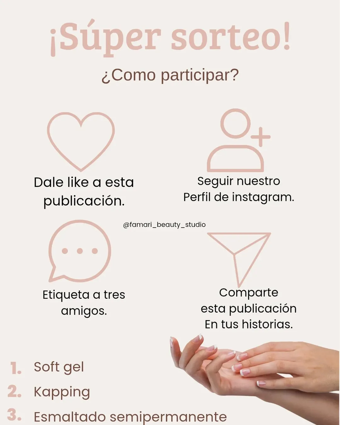 Imagen de 🎉✨ ¡PRIMER SORTEO DE FAMARI BEAUTY STUDIO! ✨🎉
Par