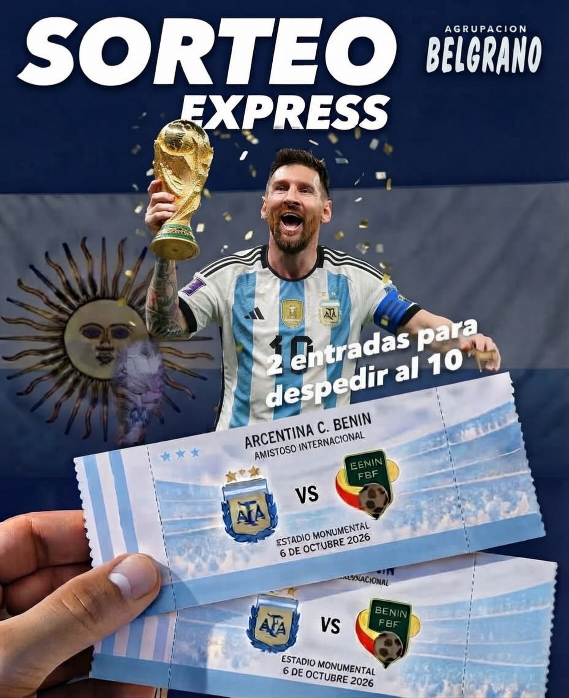 Imagen de 🐐🇦🇷 SORTEO EXPRESS: DESPEDIMOS AL 10

¡Vivi una ex