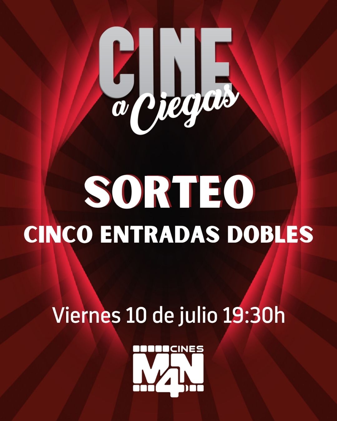 Imagen de 🎬 SORTEAMOS 5 ENTRADAS DOBLES PARA CINE A CIEGAS

Tenemos