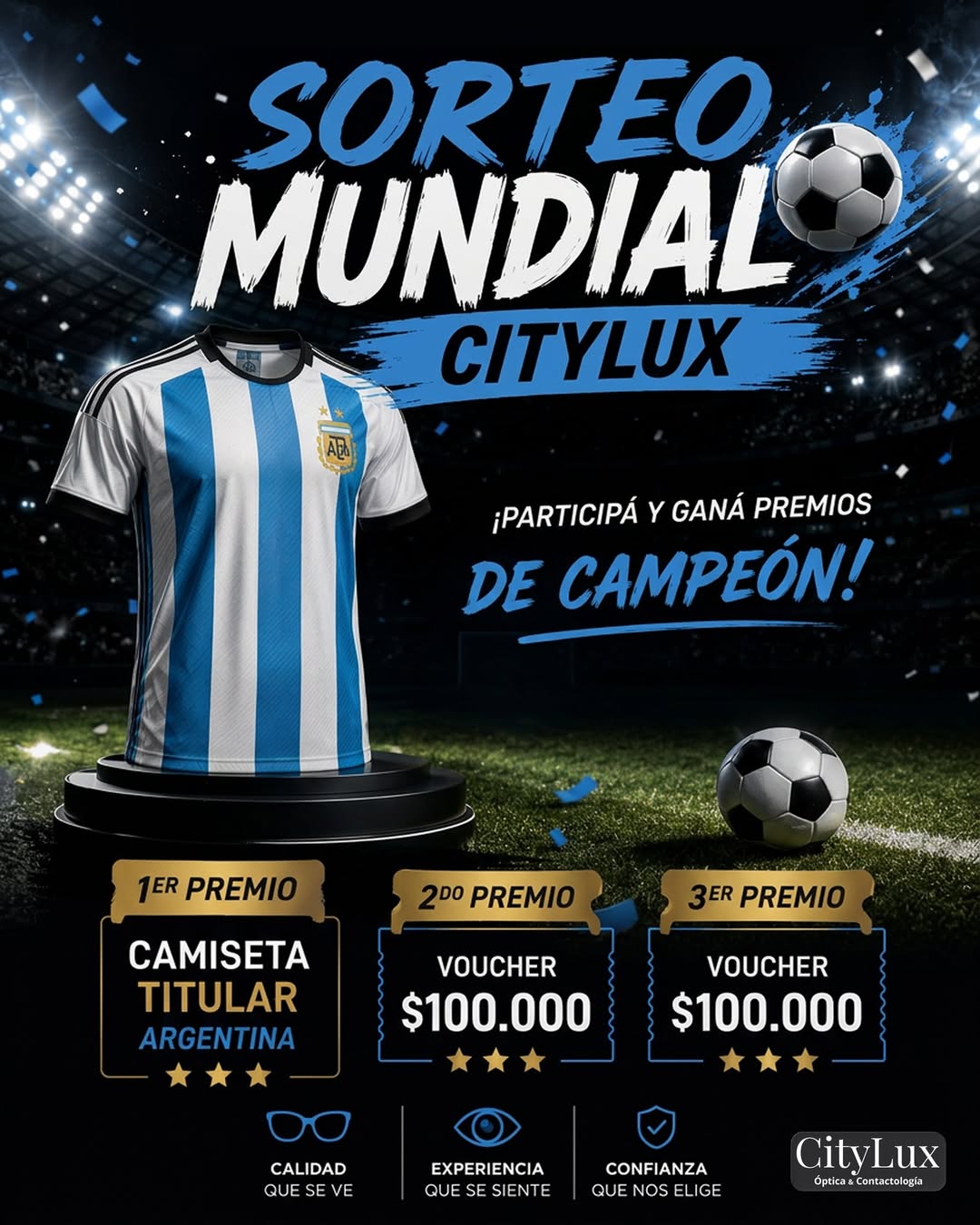Imagen de ¡SORTEO MUNDIAL!
1- CAMISETA TITULAR DE LA SELECCIÓN ARGEN