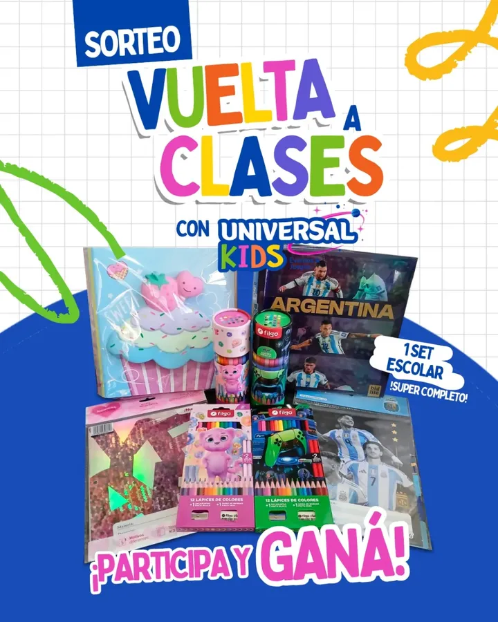 Imagen de 🎒✨ Sorteo Vuelta a Clases
Adentate al ciclo lectivo par
