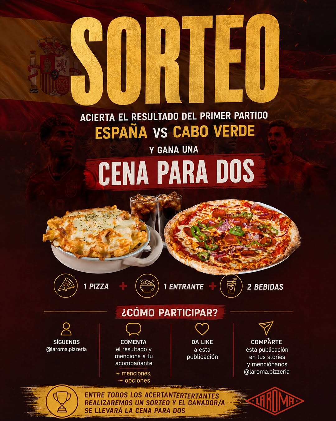 Imagen de 🎉 ¡SORTEO CENA PARA DOS! 🇪🇸🍕
¿Crees que sabes 