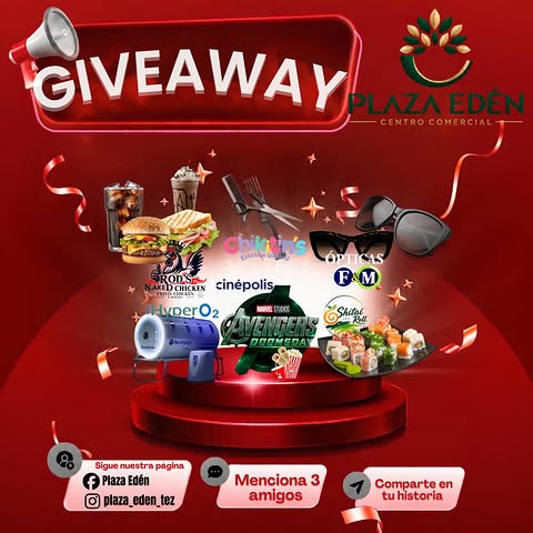 Imagen de 🎉 ¡El gran sorteo de Plaza Edén está aquí! 🎉
¡Que
