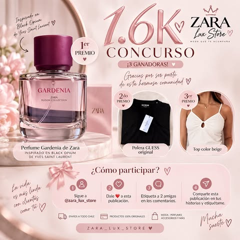 Imagen de ✨🎀 ¡CONCURSO 1.6K! 🎀✨

¡Ya somos 1.600 en Zara L