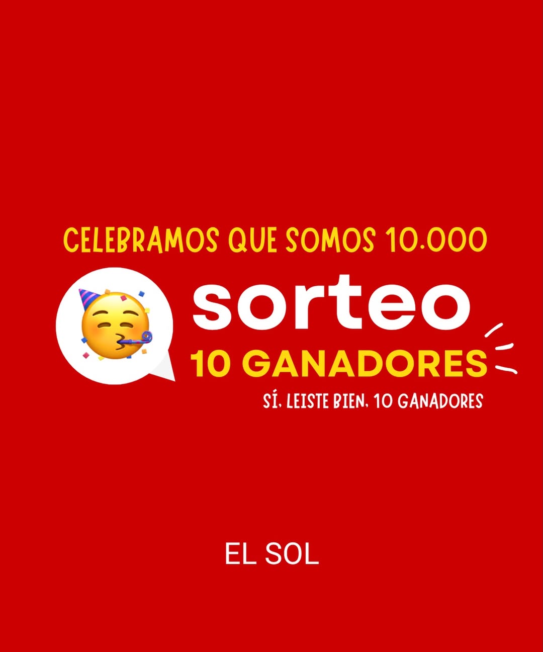 Imagen de ¡Somos 10.000! Y queremos celebrar con un súper sorteo �